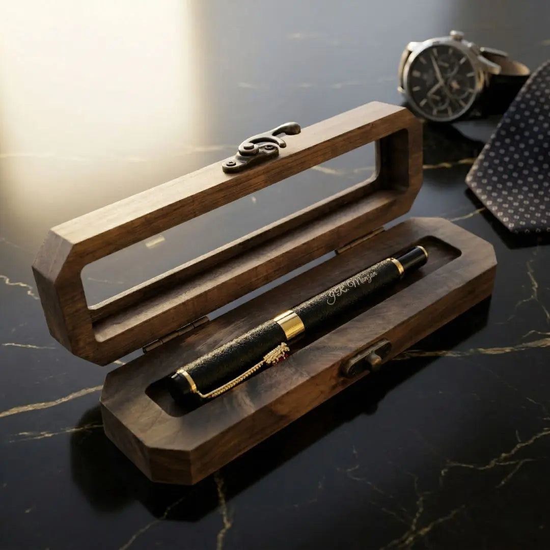 Bolígrafo Estilográfico con Grabado Laser | Estuche de Madera