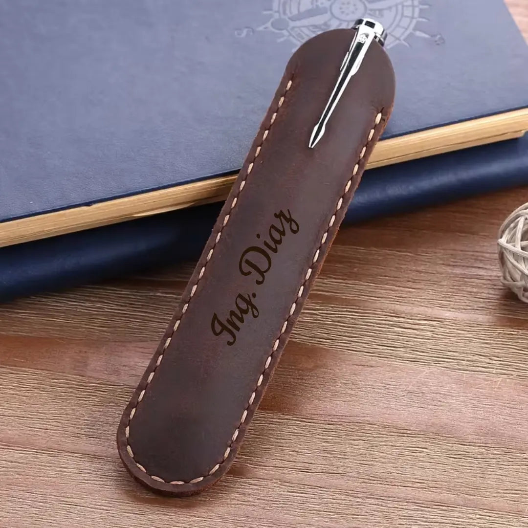 Funda de Cuero Genuini Para Boligrafo