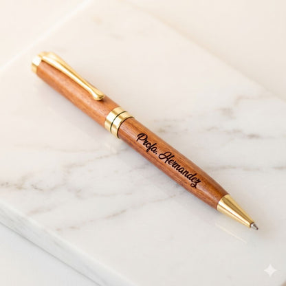 Bolígrafo Premium de Madera con Grabado Laser  | Estuche de Madera