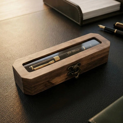 Bolígrafo Estilográfico con Grabado Laser | Estuche de Madera