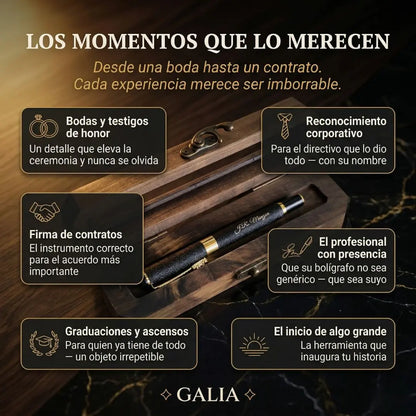 Bolígrafo Estilográfico con Grabado Laser | Estuche de Madera